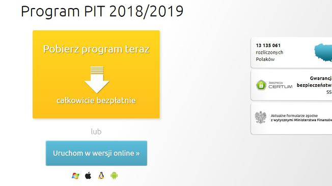 Nadal nie rozliczyłeś PIT 2018/2019? Rozlicz online...