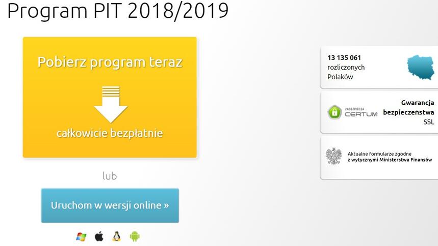 Program PIT 2018/2019 - jaki wybrać? Ostatnie dni na...