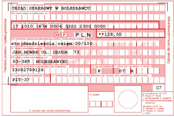 Jak zapłacić niedopłatę podatku w PIT za 2019 rok